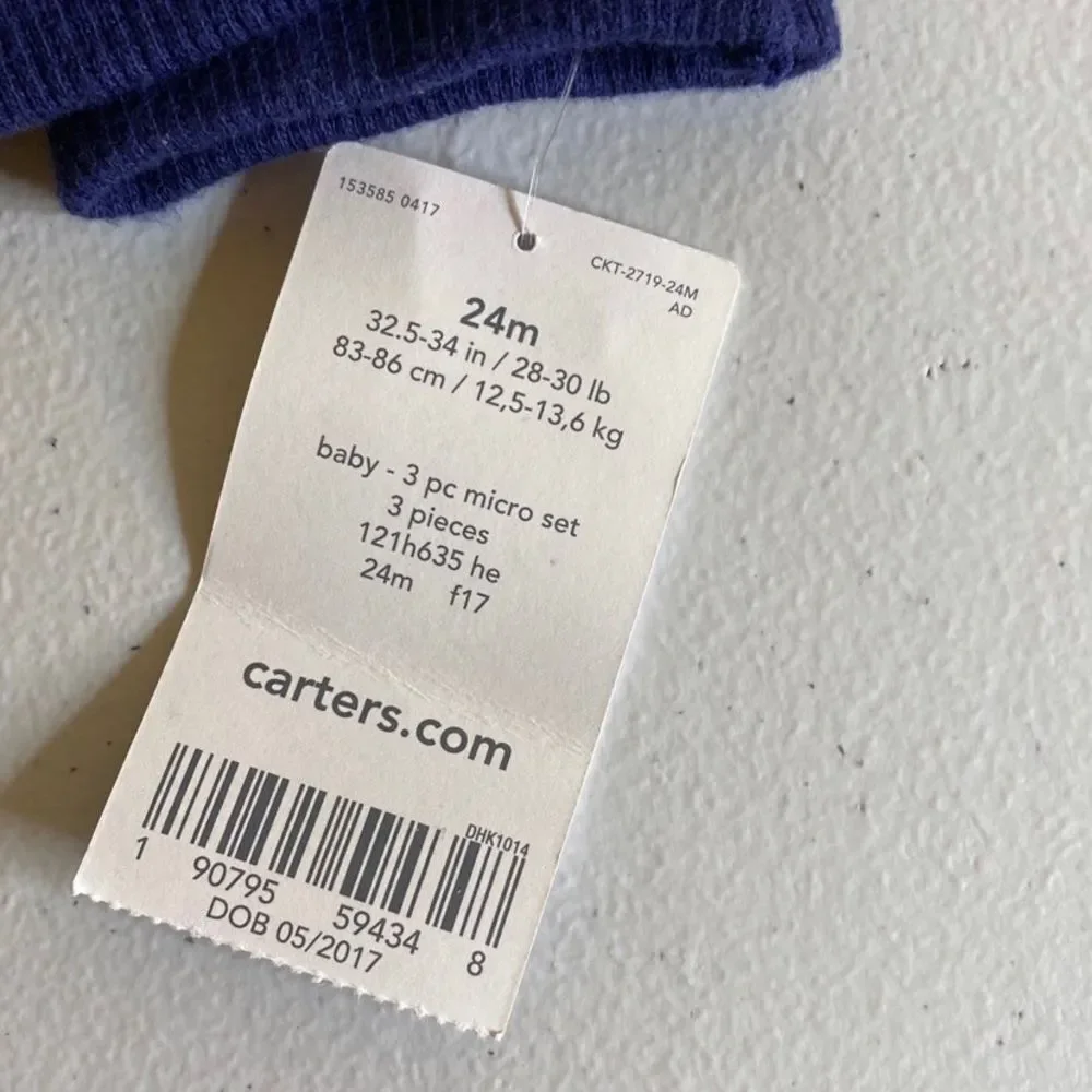 Carter’s Letterman Jacket Onesie Set‎